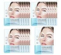 15 Paia Patch Occhi al Collagene per Occhiaie e Borse, Maschera Occhi Idratante e Defaticante per Donna, Trattamento Contorno Occhi con 18ml di Essenza, Effetto Illuminante, Trasparente