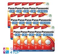15 PANASONIC Cr2032 Batteria Al Litio 3V Cella a Moneta Bottone 1Bl Blister Exp