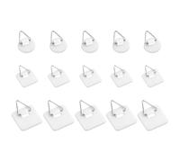 15 Pcs Ganci Autoadesivi Invisibili, Ganci Adesivi per Quadri, Appendini Autoadesivi Bianchi, Facili da Applicare e Rimuovere, Versatili per Piatti, Cornici, Opere d'Arte, per Organizzare le Pareti 6