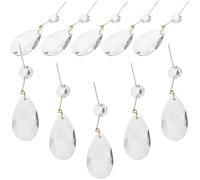 15 Pcs Prismi Di Cristallo Gocce Ciondolo Sospeso in Decorazione Leggera