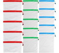 15 Pcs Sacchetti Verdura Riutilizzabili Borsa Porta Vivande Borse Della Spesa