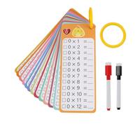 15 PCS Schede Didattiche Matematica per Bambini, Schede Di Moltiplicazione, Schede Flash per Bambini, Kit Educativo Con 2 Pennarelli, Per L'istruzione Degli Studenti, Regali per Studenti