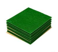 15 per pz Tappetino Artificiale 25x25cm Per Modellismo 15 per(Dark green) | Texture realistica, per fibre nylon fini, aspetto naturale, per ideale per diorami dettagliati e miniature