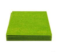 15 per pz Tappetino Artificiale 25x25cm Per Modellismo 15 per(Light green) | Texture realistica, per fibre nylon fini, aspetto naturale, per ideale per diorami dettagliati e miniature