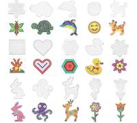 15 perline da stirare trasparenti, con accessori per carta da stiro, 15 modelli, fai da te, regalo per bambini, ragazzi e ragazze