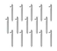 15 perni per cinturino dell'orologio, a sgancio rapido, in acciaio inox, a molla per orologio, facile installazione, asta a sgancio rapido, in acciaio inox