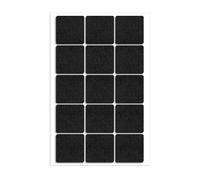 15 pezzi 40mm quadrato feltrino per sedie，nero feltrini per sedie，feltrini per mobili pesanti，feltrini adesivi