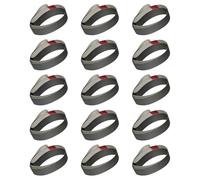 15 pezzi 760 x 25 mm nero cintura abrasiva set resistenza termica flessibile per superfici curve, lavorazione del legno, superficie curva, cintura abrasiva compatibile