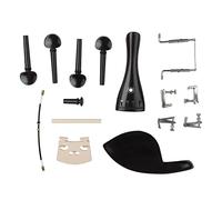 15 Pezzi Accessori per Violino Materiale Ebano Kit Accessori per Violino Violino Cordiera Coda Corda Fine Pulsante Pirolo Accordatore Fine Mentoniera Ponte Parti di Ricambio