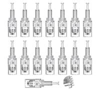 15 Pezzi Aghi Di Ricambio 36pin Dermapen Microneedling Confezionata Singolarmente Micro Aghi Dermapen Micro Aghi Penna Per Auto Electric Deep Microaghi Derma Pen (Bocca a vite)