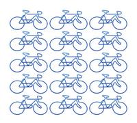 15 pezzi biciclette a forma di graffette in metallo colorate per quaderni foto lettere ufficio graffette a forma di bicicletta