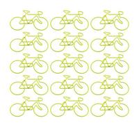 15 pezzi biciclette a forma di graffette in metallo colorate per quaderni foto lettere ufficio graffette a forma di bicicletta