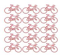 15 pezzi biciclette a forma di graffette in metallo colorate per quaderni foto lettere ufficio graffette a forma di bicicletta