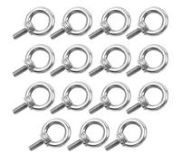 15 pezzi bulloni ad occhiello M5,bullone ad anello, anelli a vite,filettato maschio acciaio Inossidabile 304 bullone a occhiello,per bullone ad occhiello per fissaggio e sospensione