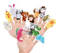 15 Pezzi Burattini da Dito Animali 4 Temi Simpatiche Figure di Oggetti di Scena per Bambole da Dito Regalo di Giocattoli Della Novità per i Bambini