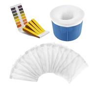 15 Pezzi Calze da Filtro per Piscina, Pool Skimmer Socks, Calzini da Skimmer per Piscina, con Piscina Test Strisce, per Rimuovere Detriti, Foglie, Olio, Capelli, Polline e Insetti