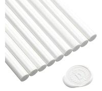 15 Pezzi Colla Pistola Sigillo Bastoncini di Cera per Retro Vintage Cera Sigillo Timbro e Lettera, Buon per Inviti di Nozze, Buste di Carte Mail di Lumaca Pacchetti di Vino (Bianco Avorio)