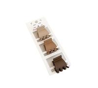 15 pezzi color caffè piccoli artigli for capelli geometrici smerigliati semplici fermagli for barrettes accessori for donne e ragazze copricapo per Donne(4x3.6cm)