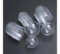 15 pezzi Creative Candy Box a sfera decorata rotonda Clear Plastic Storage Box