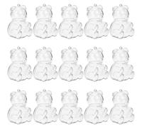 15 pezzi di caramelle orso scatole di trattamento trasparente cassette di