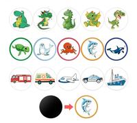 15 pezzi di carta da addestramento, adesivi per WC per bambini, tavolo di ricompensa per addestramento del water, tavola adesiva per sedile WC