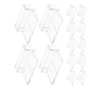 15 pezzi di clip per copertura di acquari in acrilico, morsetti trasparenti per