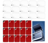 15 Pezzi di Double Face Extra Fort e 15 Pezzi Cuscinetti Adesivi Statici, Pastille Adesive Double Face Impermeabili Resistenti al Calore per Adesivo Forte per Dashcam Cruscotto Auto, Rettangolari