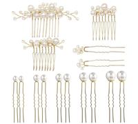 15 Pezzi Di Gioielli Da Sposa, Accessori Per Sentimenti Di Matrimonio, Elei Clip Per Capelli Perla, Accessori Per Capelli In Stile Retrò, Accessori Per Capelli Da Sposa.