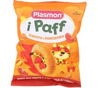 15 pezzi di i paff plasmon con carota e pomodoro snack non fritti per bambini -