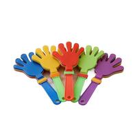 15 pezzi di mani in plastica che applaudono forte rumore fa bomboniere colore brillante mix folla tifo strumento for festival dispositivo applausi per Eventi Sportivi, e Party