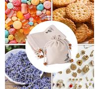15 Pezzi Di Sacchetti Di Cotone Con Coulisse, Sacchetti Di Cotone Per