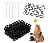 15 pezzi Dissuasore per Gatti, Griglie per Spine Contro 15 X 20cm, Tappetino Repellente, Anti Gatti In Plastica, Picchi Rete Anti Gatto per Esterni, Giardino