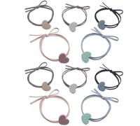 15 Pezzi Elastici per Chioma Fiocco, Accessori Piccoli | Filo in Gomma e Nylon, Comodi da Portare, per Acconciature Quotidiane, Fermano i Chioma Sicurezza