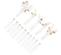 15 Pezzi Forchetta Francese per Chioma a U con Decorazioni Dorate | Ferro, Design Ondulato, Elegante per Raccolti Rapidi, Spose e Invitate, Uso Quotidiano e Salone