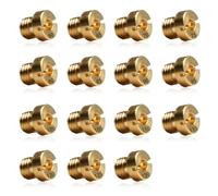 15 Pezzi Getti Carburatore, M6 Ugelli Getti per Scooter, Getti Principale, M6#60-130 Principale Ugelli Getto Principale del Carburatore Dell'Orto PHBN-PHVA 12 e 17.5mm Dimensione Ottone
