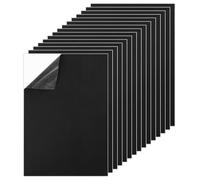 15 pezzi gomma spugna autoadesiva 1mm, E VA Fogli di gomma spugna, gomma spugna nera isolamento acustico feltro autoadesivo 1mm per mobili, scatole di gioielli, artigianato (21cm*30cm)