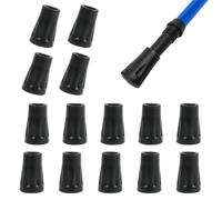 15 Pezzi Gommino Trekking Punte Ricambio, MXTIMWAN Cappucci Punta bastone Nordic Bastoncini Walking Protector cuscinetti in gomma per asfalto Gomma Punta di Palo Gommini Bacchette da Montagna