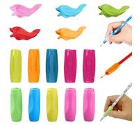 15 Pezzi Impugnatura Ausiliaria per la Scrittura, Impugnatura per Penna, Supporto per Matita, Impugnatura per Scrittura, Silicone Morbido, Correttore, Strumento di Scrittura per Bambini, Studenti