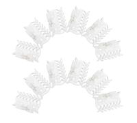 15 Pezzi in Plastica Tenuta Salda Clip per Bigodili Termici | Struttura Compatta e Leggera, Resistente al Calore, per Donne e Ragazze, Uso Parrucchiere