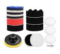 15 Pezzi Kit Lucidatura Auto, Tamponi Lucidatura Auto, Spugne per Lucidatura Auto, Tamponi per Lucidatura Auto, Dischi Tampone di Lucidatura per Trapano, Levigatura, Cera