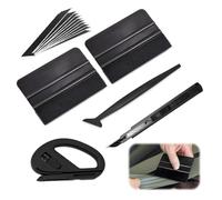 15 Pezzi Kit Oscuramento Vetri Auto per Pellicola Wrapping Kit Attrezzi Installazione Vinile a Tinta Pellicole Vetri Auto Attrezzi di Installazione di pellicole per automobili