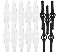 15 Pezzi Lame di Ricambio per Decespugliatore a Batteria - Lame in Acciaio e Plastica per Taglio Erba e Accessori da Giardino