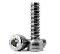 (15 pezzi) M8 x 40mm Vite a testa cilindrica con esagono incassato in acciaio inox 304,filettatura completa