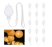 15 Pezzi Mini LED Lanterne Luci di Carta, LED Palloncini Luci, con Corda, Luce Bianca Calda, Le Batterie Sono Sostituibili, Decorazioni per Natale, Matrimonio, Compleanno, Halloween, Festa