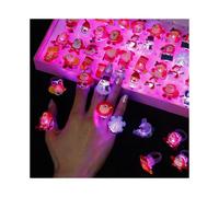 (15 pezzi - Mix di Natale) Anelli di Halloween con luce LED, zucca luminosa, fantasma, teschio, anelli