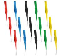 15 pezzi multimetri isolati piercing aghi sonde di prova multimetro punte di misurazione 0,7 mm sonda di prova piercing ago sonda di prova aghi isolanti per misurazione professionale
