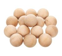 15 Pezzi Palline di Legno Rotonde Grezze, Lisce, Piccole | Base Rustica per Decorazioni, Pronta da Dipingere, per Maestre e Appassionati Fai