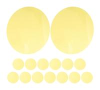 15 Pezzi Pellicola Diffusore Rotonda per Illuminazione Calda Gialla Pet | Film per Plafoniera e Faretto, Applicazione Adesiva senza Danni, Riposizionabile