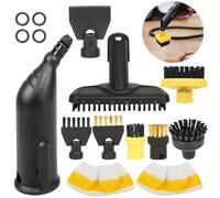 15 pezzi per pulitore a vapore Kärcher accessori Easyfix SC1 SC2 SC3 SC4 SC5 accessori set di spazzole rotonde ugello spazzola tonda spazzola pulitore a vapore, ricambio accessori per pulizia a vapore
