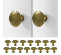 15 pezzi Pomelli per Mobili Vintage,Maniglie vintage per armadio, Pomelli cucina in metallo, ideali per cassetti, comò e restauro di mobili
